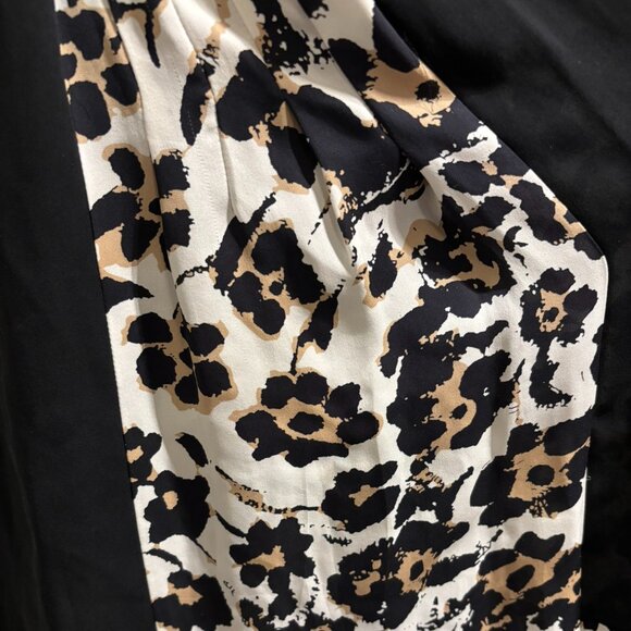 DIANE VON FURSTENBERG Malba Printed Trim Silk Wrap Dress Size 4 - Picture 6 of 12